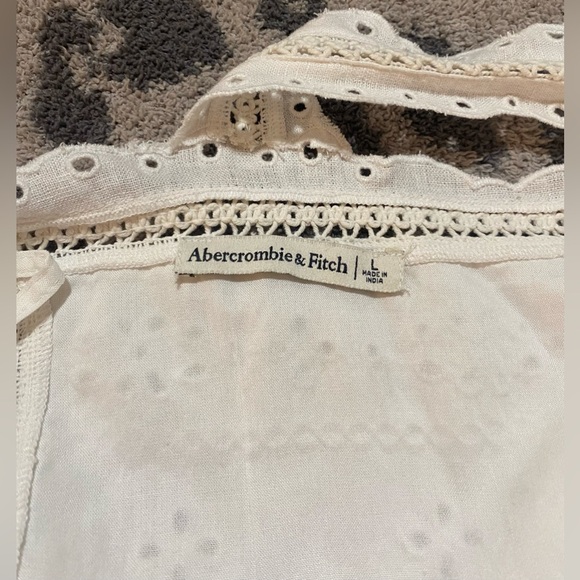 Abercrombie Linen Blend Tie-Back Square Neck Top - Picture 5 of 5
